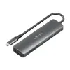 USB Centrmezgls Aisens USB-C DOCK 6 EN 1 Pelēks