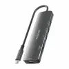 USB Centrmezgls Aisens USB-C DOCK 6 EN 1 Pelēks