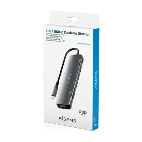 USB-keskitin Aisens 7 EN 1 Harmaa 100 W