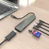 USB šakotuvas Aisens 7 EN 1 Pilka 100 W