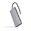 USB-keskitin NANOCABLE Hub 12en1 Harmaa 18 cm