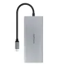 USB-keskitin NANOCABLE Hub 12en1 Harmaa 18 cm