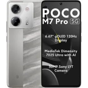Išmanusis Telefonas Xiaomi POCO M7P 5G 12-512 SV Octa Core 12 GB RAM 512 GB Sidabras