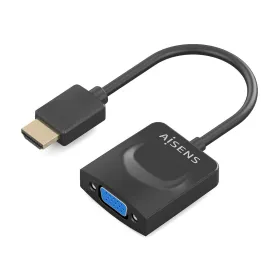 HDMI-SVGA Audioadapteriga Aisens A122-0947 Must 15 cm