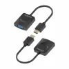 HDMI toS VGA with Audio Adapter Aisens A122-0947 Black 15 cm