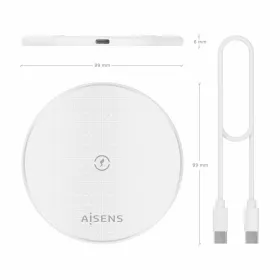 Cordless Charger Aisens ASCH-15W1WC057-W