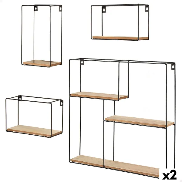 Riiulid Max Home Raud Puit MDF (2 Ühikut)