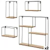Riiulid Max Home Raud Puit MDF (2 Ühikut)