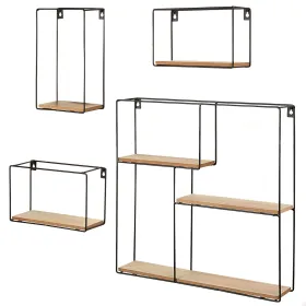 Hyllyt Max Home Rauta Puu MDF (2 osaa)