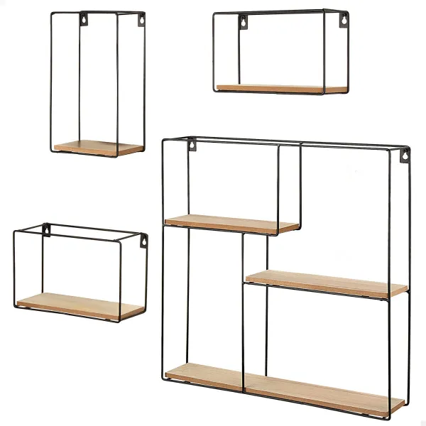 Riiulid Max Home Raud Puit MDF (2 Ühikut)