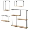 Riiulid Max Home Raud Puit MDF (2 Ühikut)