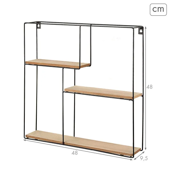 Riiulid Max Home Raud Puit MDF (2 Ühikut)