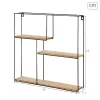 Riiulid Max Home Raud Puit MDF (2 Ühikut)
