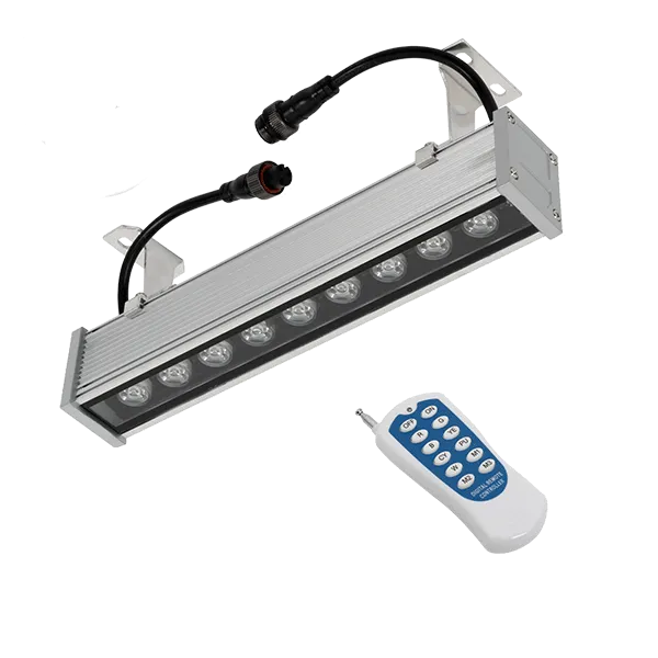 Šviečiantis LED sieninis šviestuvas 9W RGB 220V IP65