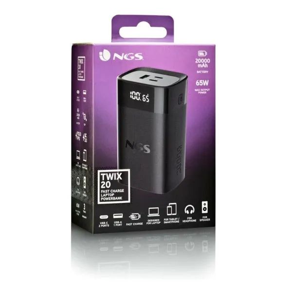 Powerbank NGS NGS TWIX20 20000 mAh Juoda