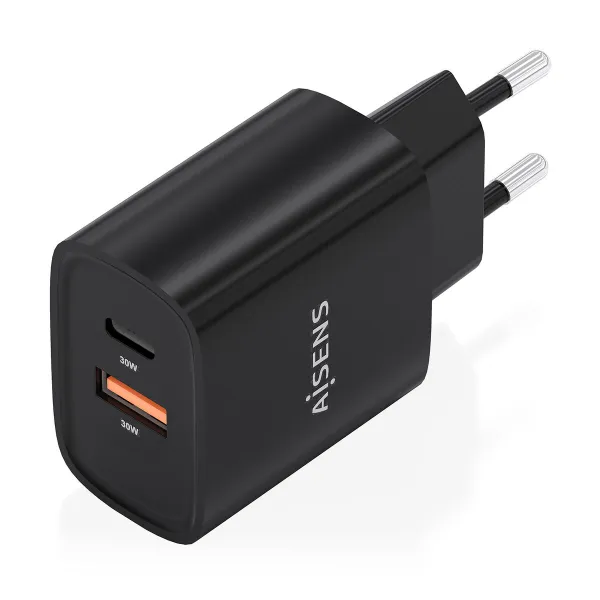 Sieninis įkroviklis Aisens A110-0953 Juoda 30 W