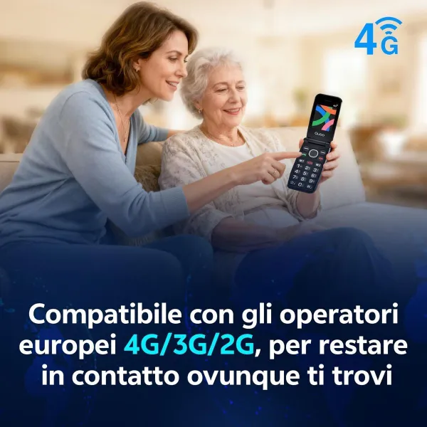Mobilusis telefonas vyresnio amžiaus žmonėms Qubo NEONWBK 4G 32 GB 2.4"