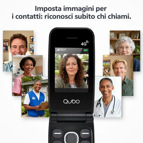Mobilusis telefonas vyresnio amžiaus žmonėms Qubo NEONWBK 4G 32 GB 2.4"