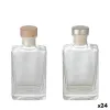 Glass Bottle La Mediterránea Glass Rectangular 100 ml (24 Units)