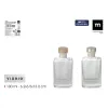 Glass Bottle La Mediterránea Glass Rectangular 100 ml (24 Units)