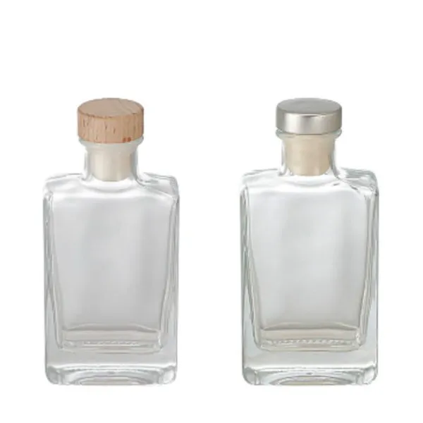 Glass Bottle La Mediterránea Glass Rectangular 100 ml (24 Units)