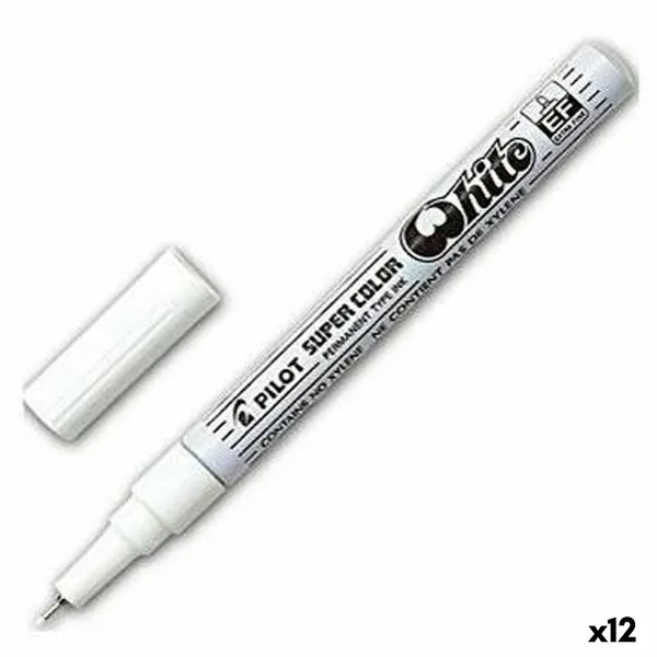 Permanentais marķieris Pilot Balts (12 gb.)