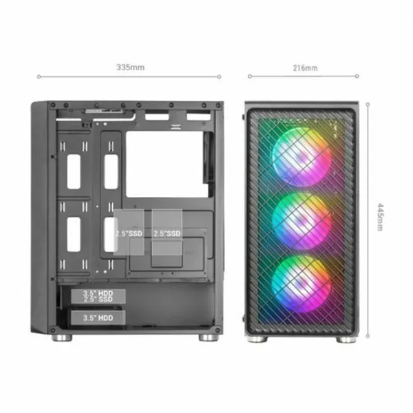 ATX Semi-tower Korpus Mars Gaming MCF Must