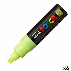 Markeris POSCA PC-8K Fluor Geltona (6 vnt.)