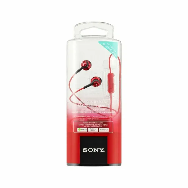 Austiņas ar Mikrofonu Sony MDR-EX110AP Sarkans