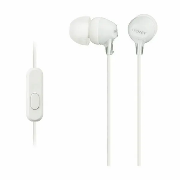 Ausinės su mikrofonu Sony MDR-EX155AP Balta