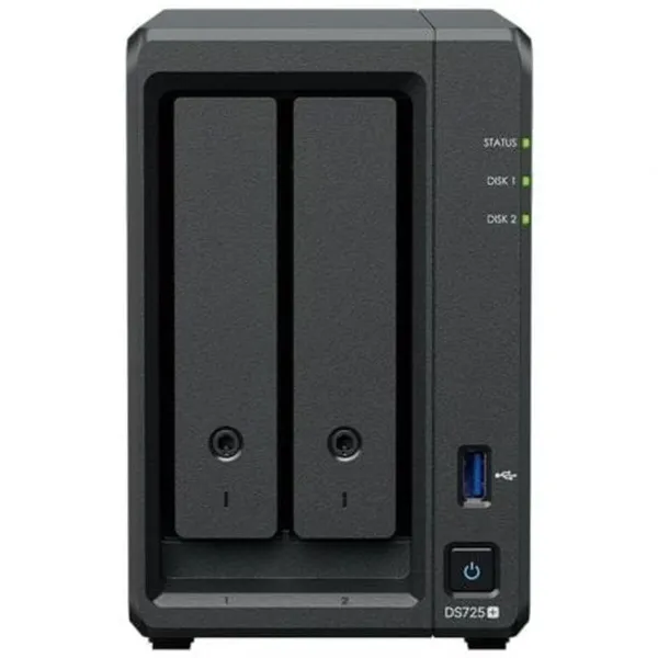 NAS Verkkotallennus Synology DS725+/8G Musta Quad Core