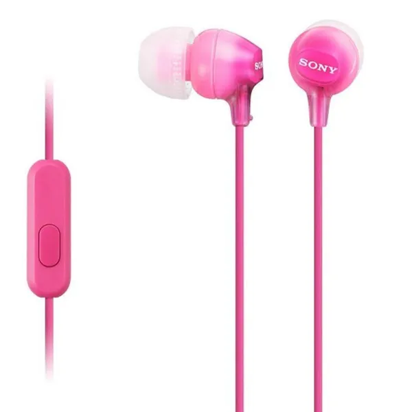 Austiņas ar Mikrofonu Sony MDR-EX15AP Rozā