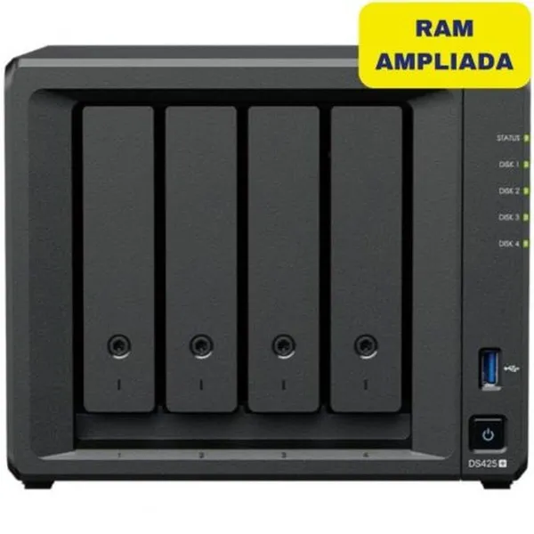 NAS Tīkla Suzrage Synology DS425+/6G Intel Celeron Melns