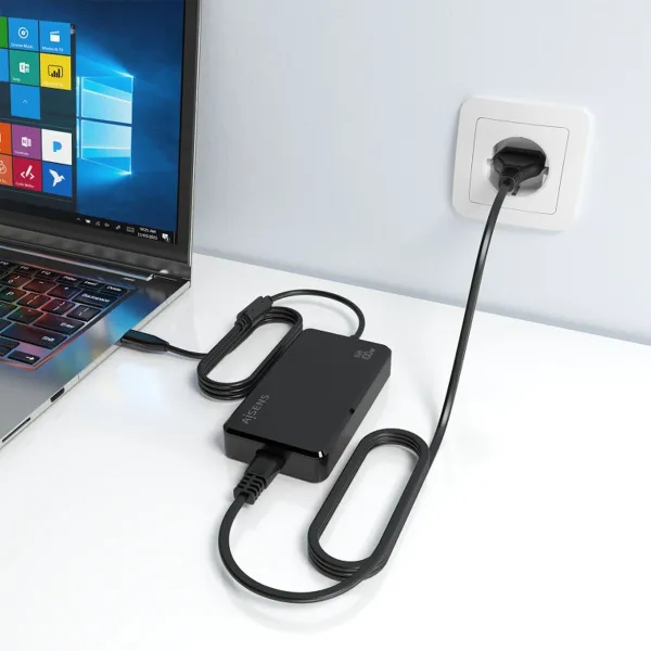 Powerbank Aisens ASCH-1PD100D070-BK 100 W Juoda