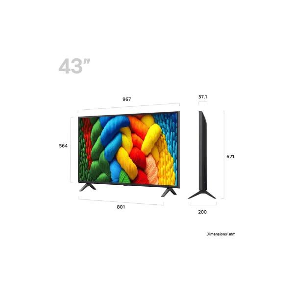 Смарт-ТВ LG 43NANO80A6BAEU 4K Ultra HD 43" LED HDR D-LED NanoCell LCD