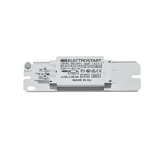 18 W balastinis įtaisas fluorescencinėms lempoms – T8 tipo