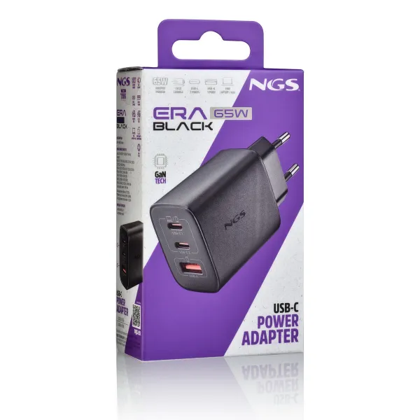 Nešiojamojo kompiuterio įkroviklis NGS ERA65W