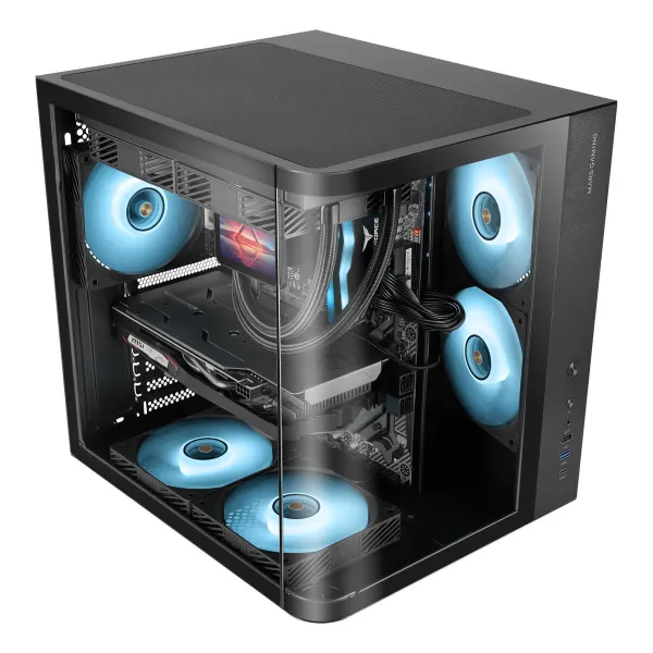ATX Semi-tower Korpus Mars Gaming MCCURV Must