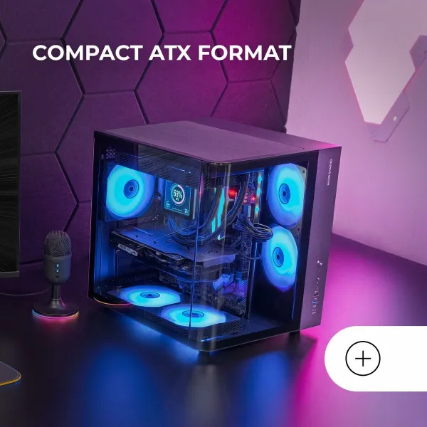 ATX Semi-tower Korpus Mars Gaming MCCURV Must