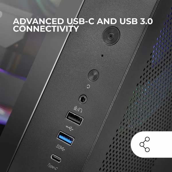ATX Semi-tower Korpus Mars Gaming MCCURV Must