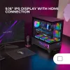ATX Pus-torņveida Kārba Mars Gaming MCLCDX Melns