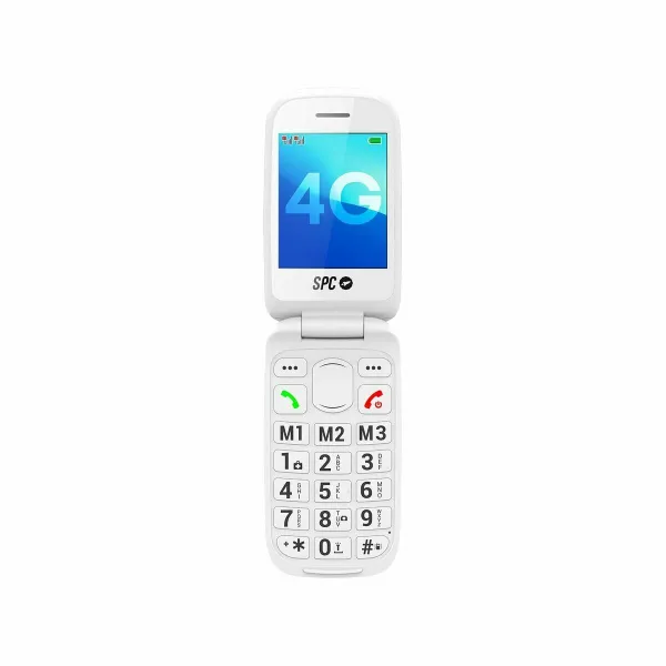 Mobilusis telefonas vyresnio amžiaus žmonėms SPC 2337B Balta 128 GB 2,8"