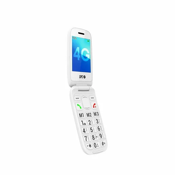 Mobilusis telefonas vyresnio amžiaus žmonėms SPC 2337B Balta 128 GB 2,8"