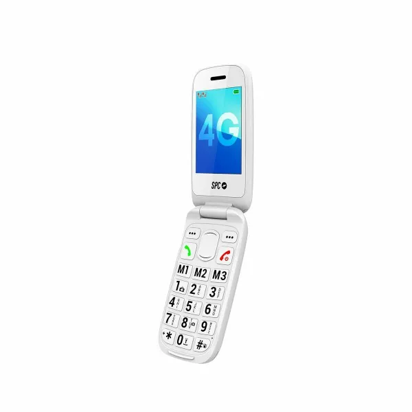 Mobilusis telefonas vyresnio amžiaus žmonėms SPC 2337B Balta 128 GB 2,8"