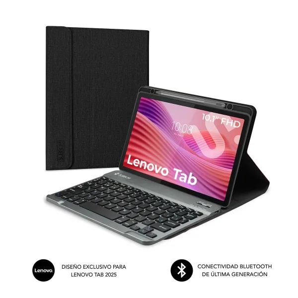 Planšetdatora Vāks Subblim SUBKT3-BTL320 Spāņu Qwerty