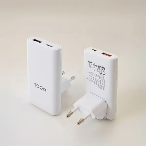 Wall Charger TooQ TQWC-GANSL65W1A1C White 65 W