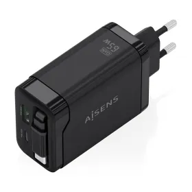 Sienas Lādētājs Aisens ASCH-65W3P071-BK Melns