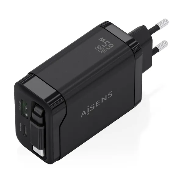 Сетевое зарядное устройство Aisens ASCH-65W3P071-BK Чёрный