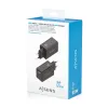 Sieninis įkroviklis Aisens ASCH-65W3P073-BK Juoda