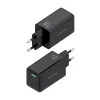 Sieninis įkroviklis Aisens ASCH-65W3P073-BK Juoda